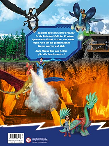 Dragons: Die 9 Welten: Rätseln und Stickern für Drachenreiter: Activitybuch mit Stickern von Panini Verlags GmbH